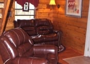 Cozy soft leather furniture