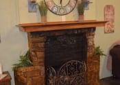 Native Stone House Fireplace